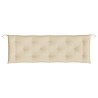 Gartenbank-Auflage Beige 150x50x7 cm Oxford-Gewebe