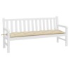 Gartenbank-Auflage Beige 180x50x7 cm Oxford-Gewebe