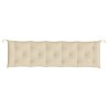 Gartenbank-Auflage Beige 180x50x7 cm Oxford-Gewebe