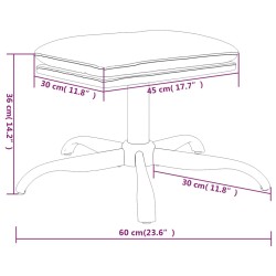 Fußhocker Dunkelgrün 60x60x36 cm Stoff