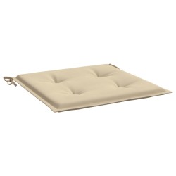 Gartenstuhl-Kissen 2 Stk. Beige 40x40x3 cm Oxford-Gewebe