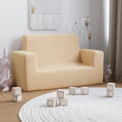 Kindersofa 2-Sitzer Creme...