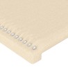 Kopfteil Creme 100x5x78/88 cm Stoff