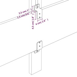 Kopfteil Schwarz 80x5x78/88 cm Stoff