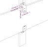 Kopfteile 2 Stk. Dunkelblau 90x5x78/88 cm Samt