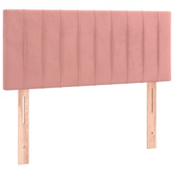 Kopfteil Rosa 80x5x78/88 cm Samt