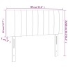 Kopfteil Dunkelblau 90x5x78/88 cm Samt