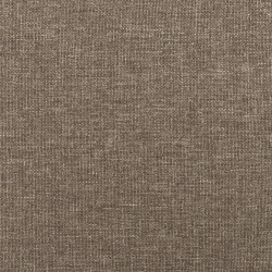 Bettgestell ohne Matratze Taupe 180x200 cm Stoff