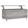 Couchtisch Grau Sonoma 90x44,5x45 cm Holzwerkstoff