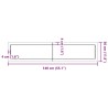 Waschtischplatte Dunkelbraun 140x30x(2-4)cm Massivholz