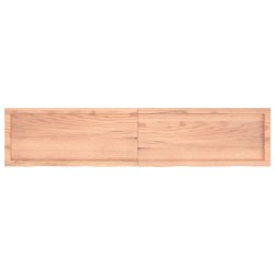 Waschtischplatte Hellbraun 180x40x(2-6) cm Massivholz Behandelt