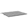 Gartenbank-Auflage Grau 120x(50+50)x7 cm Oxford-Gewebe