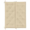 Gartenbank-Auflage Beige 120x(50+50)x7 cm Oxford-Gewebe