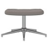 Relaxsessel mit Hocker Taupe Stoff