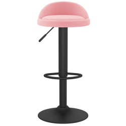 Barhocker 2 Stk. Rosa Samt