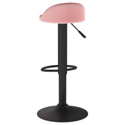 Barhocker 2 Stk. Rosa Samt