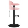 Barhocker 2 Stk. Rosa Samt