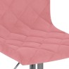 Barhocker 2 Stk. Rosa Samt