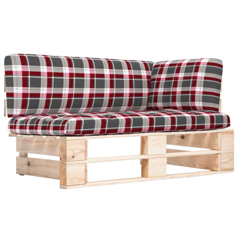 Outdoor-Ecksofa Paletten Kiefernholz Imprägniert