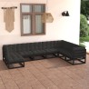 8-tlg. Garten-Lounge-Set mit Kissen Massivholz Kiefer