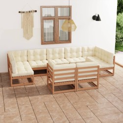 9-tlg Garten-Lounge-Set mit...