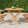 Gartentisch Klappbar 85x85x76 cm Teak Massivholz