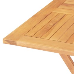 Gartentisch Klappbar 85x85x76 cm Teak Massivholz