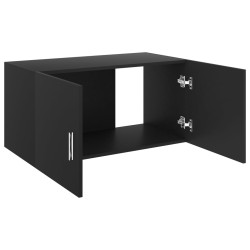 Wandschrank Schwarz 80 x 39 x 40 cm Holzwerkstoff