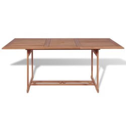 Gartentish 180x90x75 cm Teak Massivholz