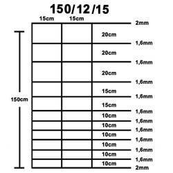 Gartenzaun Verzinkter Stahl 50 m 150 cm Silbern