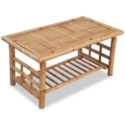 Couchtisch Bambus 90x50x45 cm