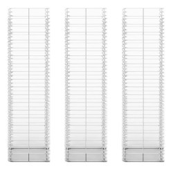 Gabionen-Set 3-tlg. Verzinkter Draht 25×25×100 cm