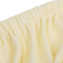 Stretch Sofahusse 3-Sitzer Creme Polyester-Jersey