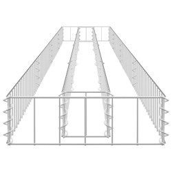 Gabionen-Hochbeet Verzinkter Stahl 360x30x10 cm