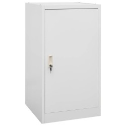 Sattelschrank Hellgrau 53x53x105 cm Stahl