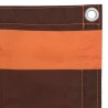 Balkon-Sichtschutz Orange und Braun 120x500 cm Oxford-Gewebe