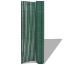 Gartenzaun Doppelseitig PVC 90x300 cm Grün