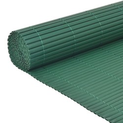 Gartenzaun Doppelseitig PVC 90x300 cm Grün