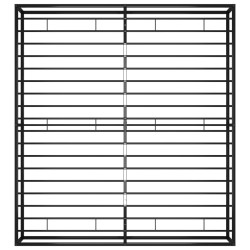 Bettgestell Schwarz Metall 200x200 cm