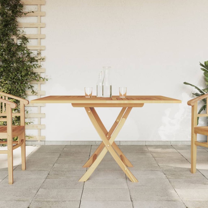 Gartentisch Klappbar 120x120x75 cm Massivholz Teak