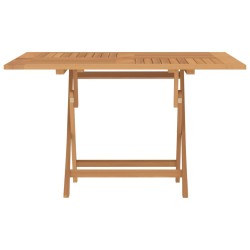 Gartentisch Klappbar 120x120x75 cm Massivholz Teak