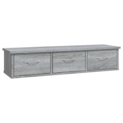 Wandschrank Grau Sonoma 88x26x18,5 cm Holzwerkstoff