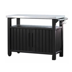 Keter Multifunktionaler Gartentisch für BBQ Unity XL Holzoptik