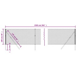 Maschendrahtzaun Grün 1x25 m