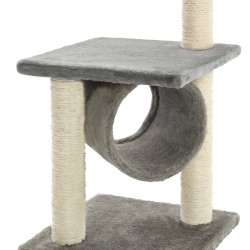 Katzen-Kratzbaum Sisal 65 cm Grau