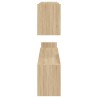 Wandregale 2 Stk. Sonoma-Eiche 100x15x20 cm Holzwerkstoff