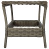 Gartentisch Braun 45x45x46,5 cm Poly Rattan