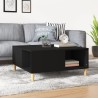 Couchtisch Schwarz 80x80x36,5 cm Holzwerkstoff