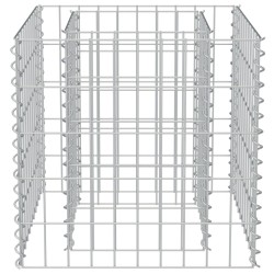 Gabionen-Hochbeet Verzinkter Stahl 50×50×50 cm