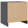 Nachtschrank Grau 40x30,5x40 cm Massivholz Kiefer